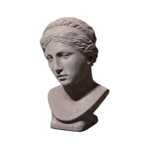 Terakotová busta Sapfó v šedém provedení GrigioLava