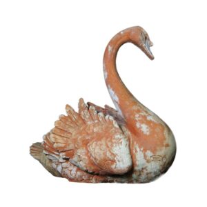 terakotová socha labutě zahradní dekorace