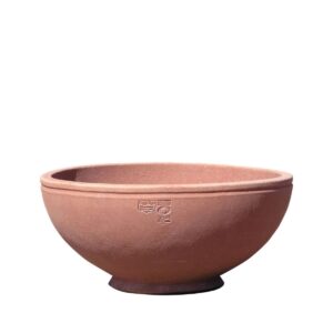 Terakotová mísa Ciotola Un Rigo s jednoduchým liniovým dekorem