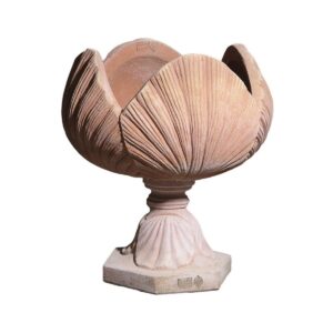 Terakotová mísa Leaf na podstavci ve tvaru listů