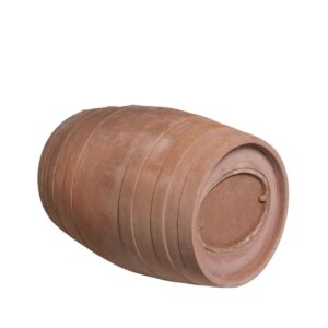 Terakotová nádoba Barrique ve tvaru vinařského sudu