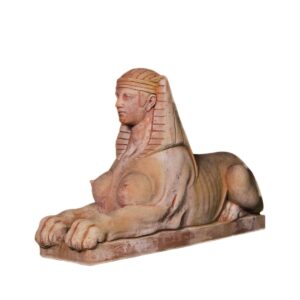 terakotová socha sfingy zahradní dekorace ruční výroba