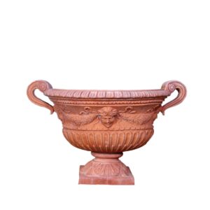 terakotová váza s anděly impruneta