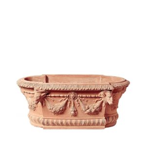 Terakotový květinový box Abside s berany