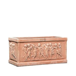 Terakotový květinový box Putti Bassorilievo