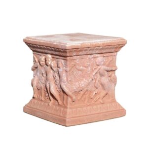 Terakotový podstavec Danza Robbiana s reliéfem tančících postav