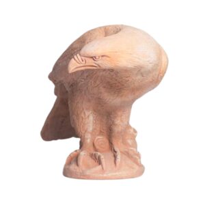 terakotová socha sokola ručně vyráběná zahradní dekorace