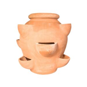 terakotová fragoliera impruneta květináč na jahody s kapsami