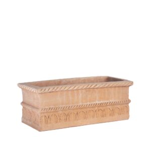 Terakotový box Cassetta Mesopotamia s dekorativním ornamentem