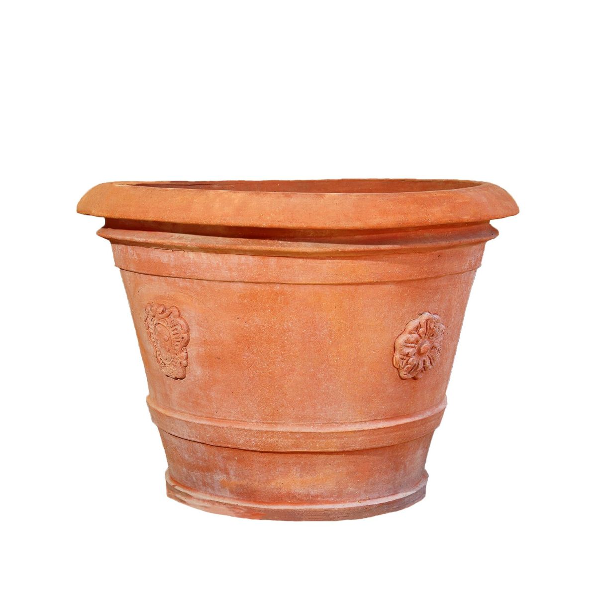 Terakotový květináč se znaky Medici